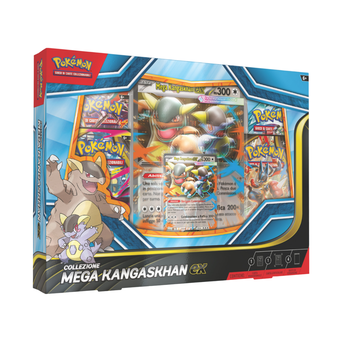 Collezione Mega Kangaskhan-EX Pokémon TCG con carta promo olografica e 4 buste d’espansione – Bro2Store.it