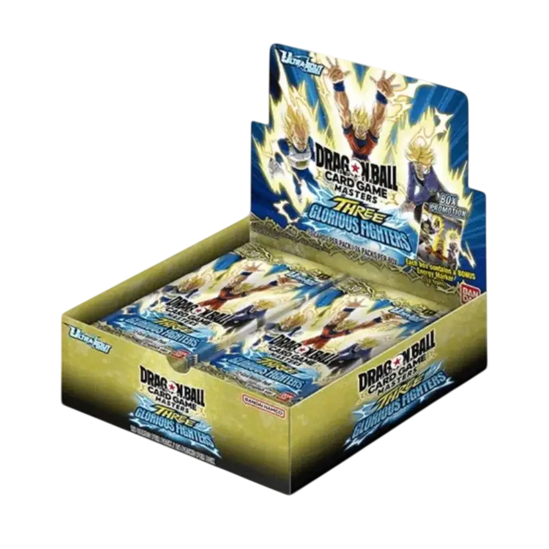 Dragon Ball Masters Box B30 Three Glorius Fighters Zenkai New Series Set 3 – Display 24 Buste (EN)